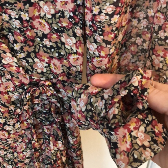 Floral Print Mini Dress - Picture 4 of 5